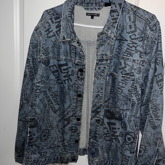 Levi's X Line 8 Graphic Denim Jacket - Picture 2 of 6
